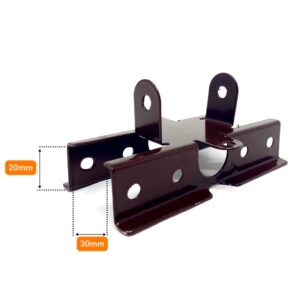 Планка хоризонтална релса цвят Кафяв