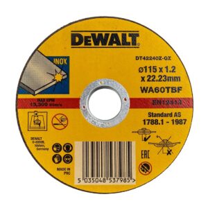 DEWALT ДИСК ЗА МЕТАЛ 115Х1,2ММ INOX