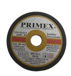 Диск за рязане на метал Primex 125x1.0x22.2mm