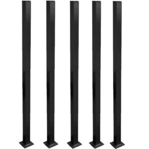 Колчета за оградни пана с планка - Антрацит