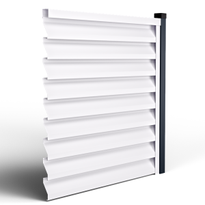 Оградна щора АТЛАС цвят Бял Двулицев