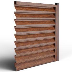 Оградна щора АТЛАС - Махагон Двулицев