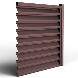 Оградна щора АТЛАС - RAL 8017 Кафяв Двулицев