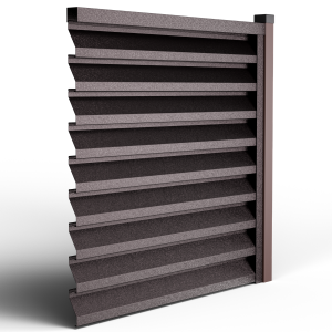 Оградна щора АТЛАС RAL 8019 - т.кафяв Двулицев