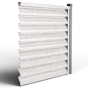 Оградна щора АТЛАС цвят Бял дъб-Еднолицев