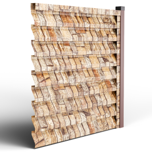 Оградна щора АТЛАС цвят Гранитна стена-Еднолицев