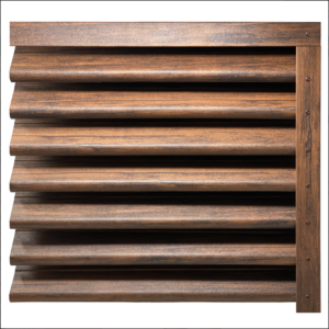 Оградни щори Пирамида цвят Махагон