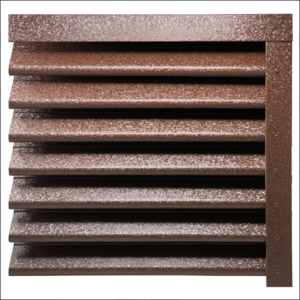 Оградни щори Пирамида HI MAT RAL 8017 - Кафяв