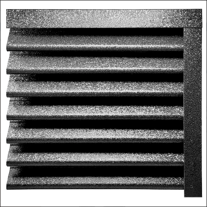 Оградни щори Пирамида Черен HI MAT RAL 9005