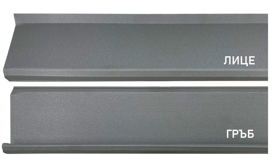 Оградна щора СИГМА MAT RAL 7024 графитено сиво - Двулицев - Emsa Metal