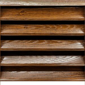 Оградна щора СИГМА цвят Орех- Еднолицев