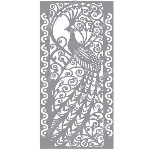 Лазерно рязана ламарина паун