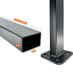 Колче 60x40x2мм с планка цвят Сив