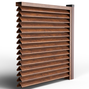 Оградни щори Пирамида цвят Махагон