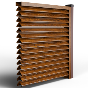 Оградни щори Пирамида цвят Орех