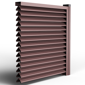 Оградни щори Пирамида - MAT RAL 8017 - Кафяв