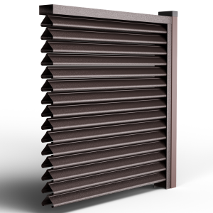 Оградни щори Пирамида HI MAT RAL 8019 - Т. кафяв