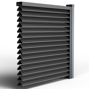 Оградни щори Пирамида Черен HI MAT RAL 9005