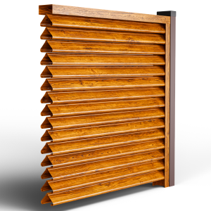 Оградни щори Пирамида цвят Златен дъб