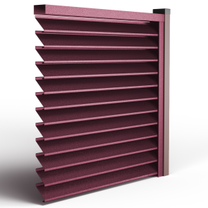 Оградна щора СИГМА цвят HI MAT RAL3005 вишниво червен