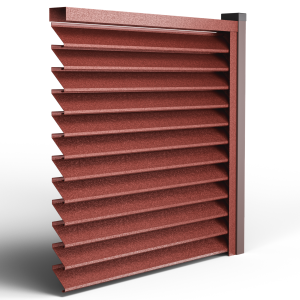 Оградна щора СИГМА цвят HI MAT RAL3009 червена тухла