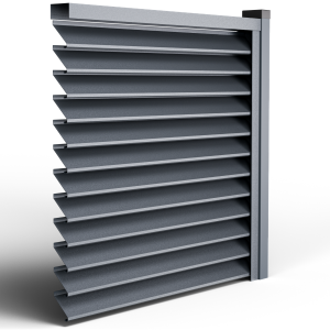 Оградна щора СИГМА MAT RAL 7024 графитено сиво - Еднолицев