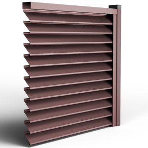 Оградна щора СИГМА MAT RAL 8017 кафяво - Двулицев