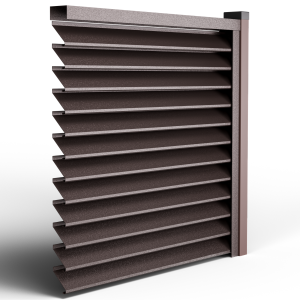 Оградна щора СИГМА MAT RAL 8019 т. кафяв - Еднолицев