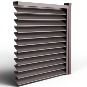 Оградна щора СИГМА MAT RAL 8019 т. кафяво -Двулицев