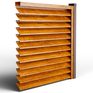 Оградна щора СИГМА цвят Златен дъб -Двулицев