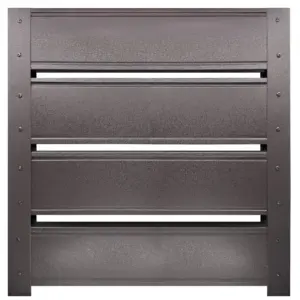 Пано за ограда Terra Тъмно кафяво RAL 8019