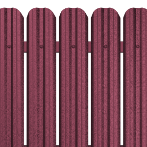 Вертикална летва цвят Вишнево червен HI MAT - Еднолицев RAL 3005