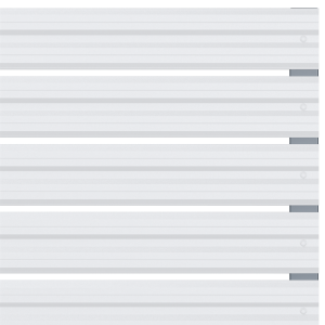 Хоризонтална летва цвят Бял - Двулицев RAL 9002