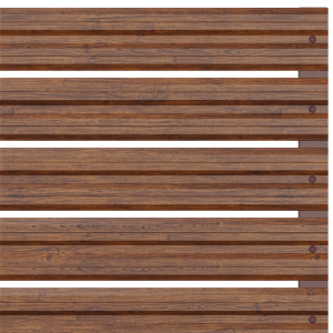 Хоризонтална летва цвят Махагон - Еднолицев 0.5мм