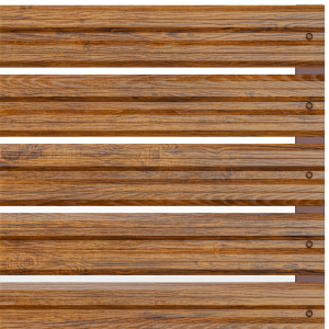 Хоризонтална летва цвят Орех - Двулицев 0.5мм