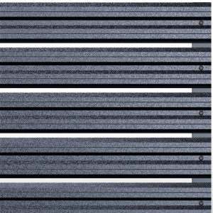 Хоризонтална летва цвят Графитено сиво HI MAT - Еднолицев RAL 7024