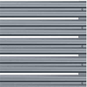 Хоризонтална летва цвят  Графитено сиво - еднолицев RAL 7024