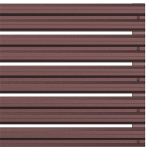 Хоризонтална летва цвят Шоколадово кафяв - Двулицев RAL 8017