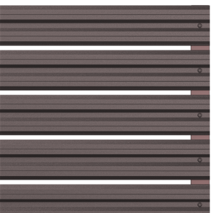 Хоризонтална летва цвят Тъмно Кафяв- Еднолицев RAL 8019