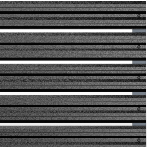 Хоризонтална летва цвят Черен HI MAT - Еднолицев RAL 9005