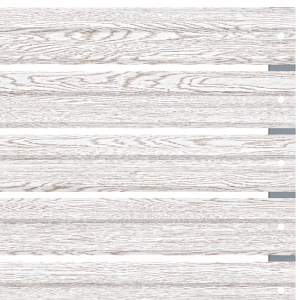 Хоризонтална летва цвят Бял дъб - Еднолицев 0.4мм