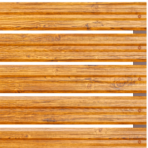 Хоризонтална летва цвят Златен дъб - Еднолицев 0.4мм