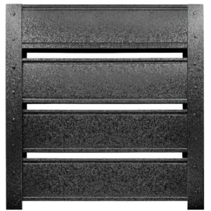 Пано за ограда Terra Черно RAL 9005 Hi mat