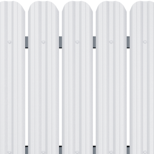 Вертикална летва цвят Бял - Двулицев RAL 9002