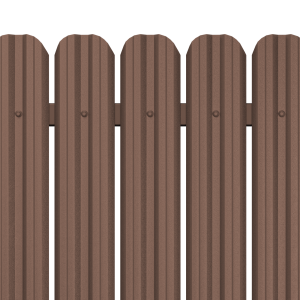 Вертикална летва цвят Шоколадово Кафяв- еднолицев RAL 8017