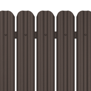 Вертикална летва цвят Тъмно Кафяв- еднолицев RAL 8019