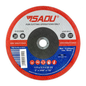 Диск за рязане на метал SADU A30R, Ф 125 x 2.5 х 22.23 мм
