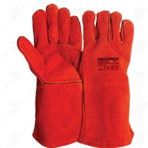 РЪКАВИЦИ ОТ ТЕЛЕШКА КОЖА 10/35см/14