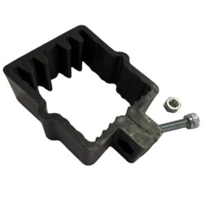 Пластмасова квадратна скоба Антрацит