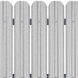 Вертикална летва цвят ГАЛВАНИУМ - Двулицев